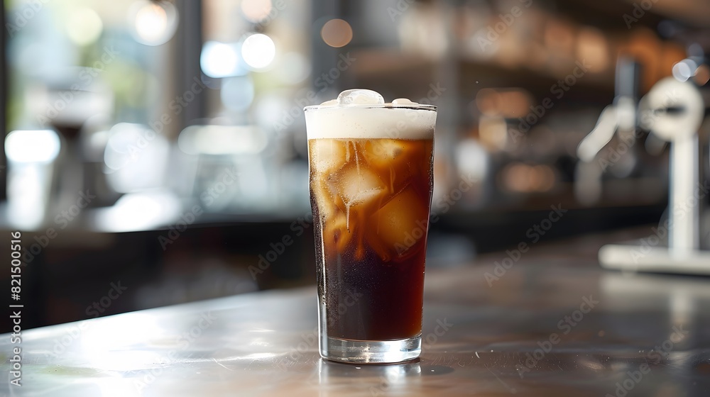 テーブルに置かれたコールドブリューコーヒー テーブルに置かれたコールドブリューコーヒー