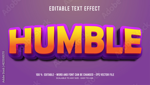 humble editable text effect