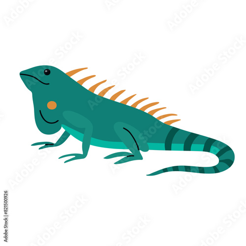 Iguana icon clipart avatar logotype isolated vector illustration