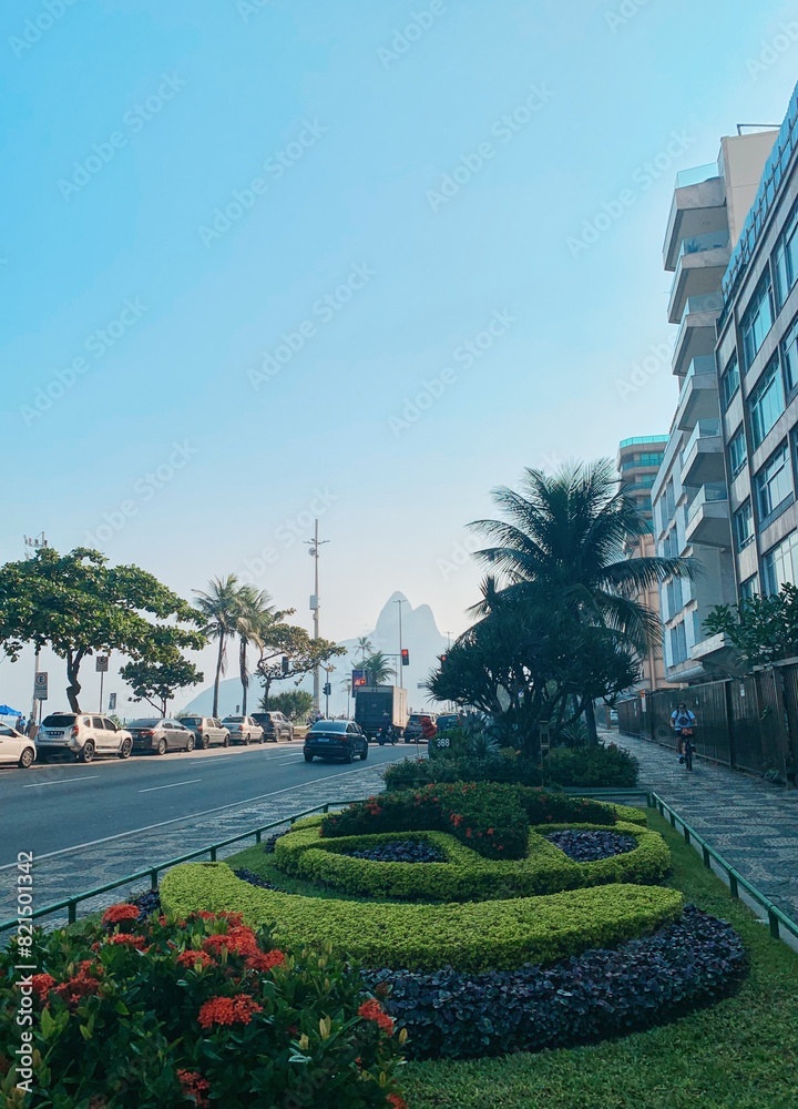 Obraz premium Ipanema - Rio de Janeiro - palm trees on the beach