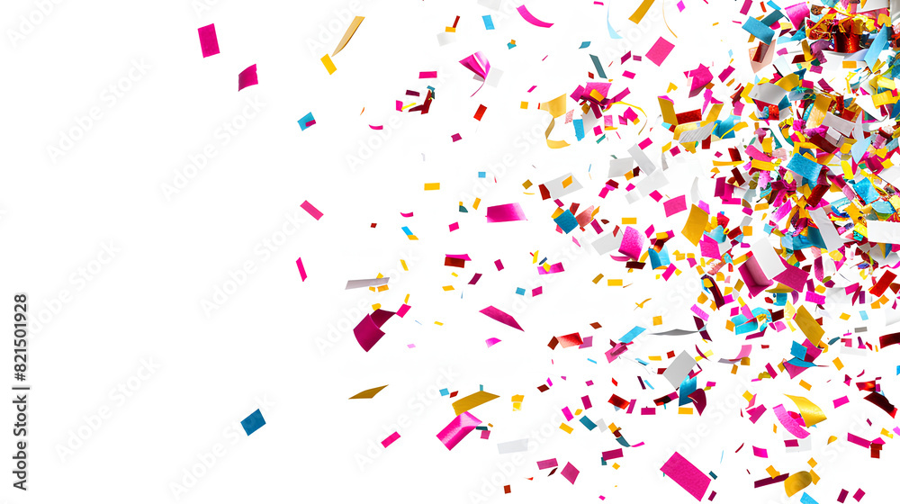 confetti isolated on white background, Clipping Path, pen tool, white