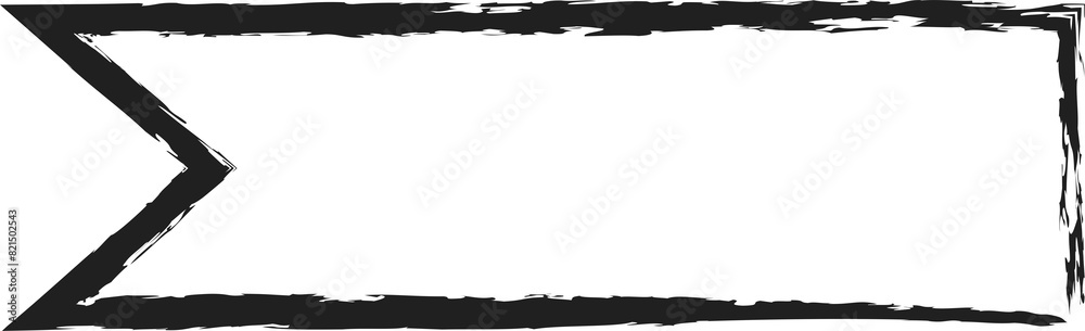 Obraz premium Square brush strokes geometric shape. Design elements