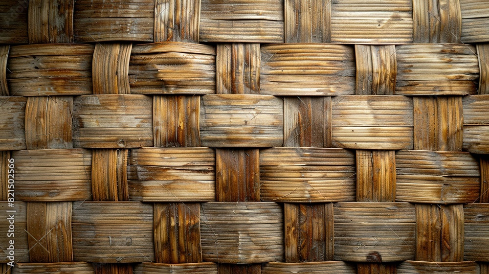 Organic Harmony: Threaded Basket Weaving in Natural Wood Tones