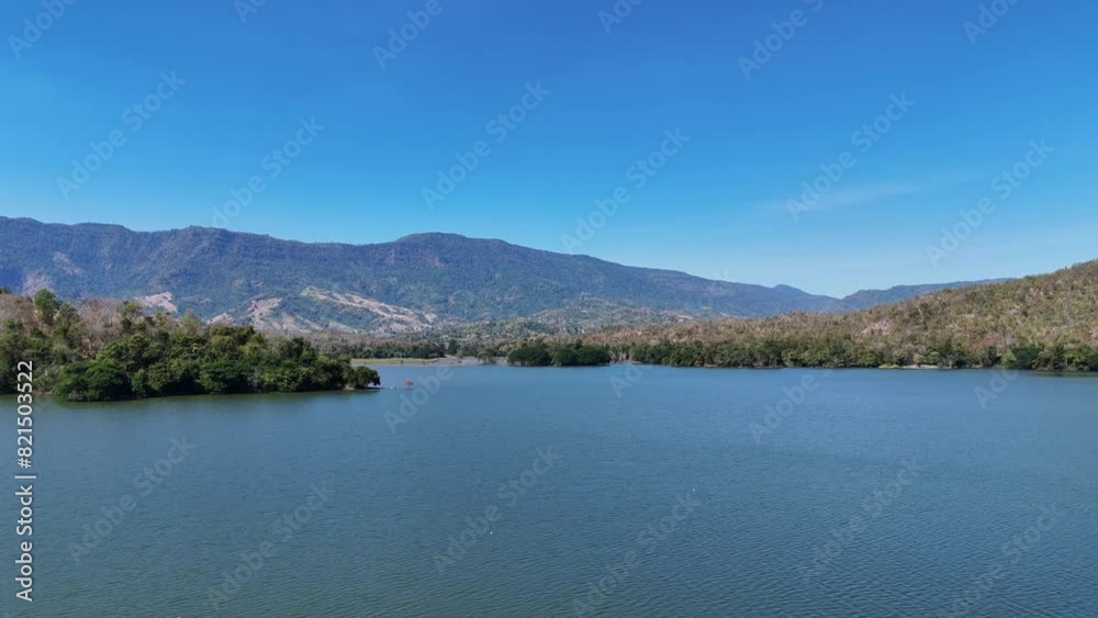 Beautiful forest lake Panoramic view of beautiful lake landscape. Mountain landscape and Lake. Calm Water and Fresh Air on nature green forest Paradise Earth Beautiful forest lake Panoramic view of beautiful lake landscape. Mountain landscape and Lake. Calm Water and Fresh Air on nature green forest Paradise Earth
