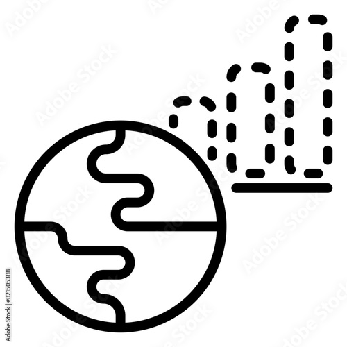 Offline icon, line icon style