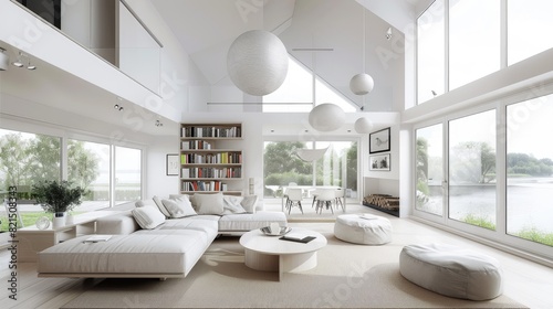 Minimal japandi style inspired living room 