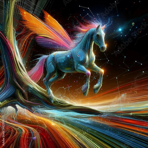 colors of flying horse