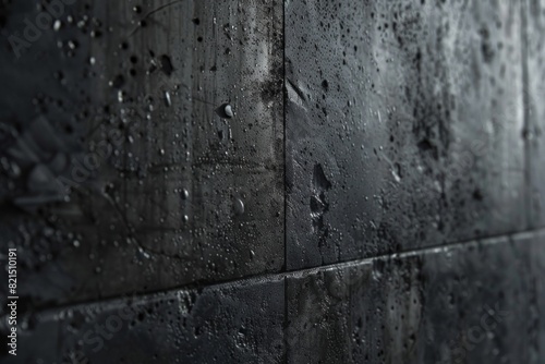 Weathered, grainy black and grey surface displaying a prominent, uneven texture. Distressed background idea