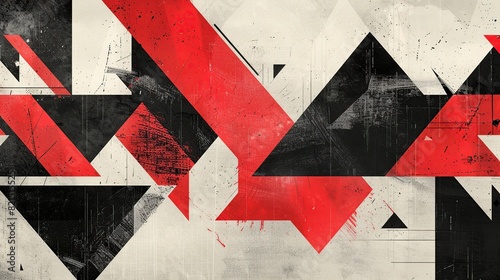 Abstract background in red  black and white colors.