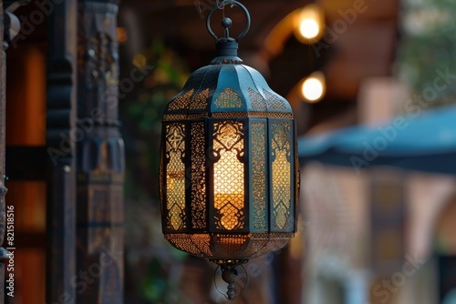 Islamic Lantern lights Ramadan Background