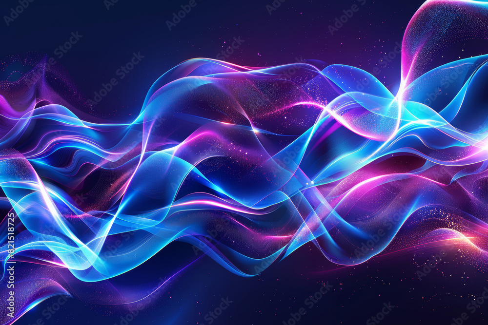 Abstract technology background with light effect 
