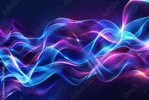 Abstract technology background with light effect  