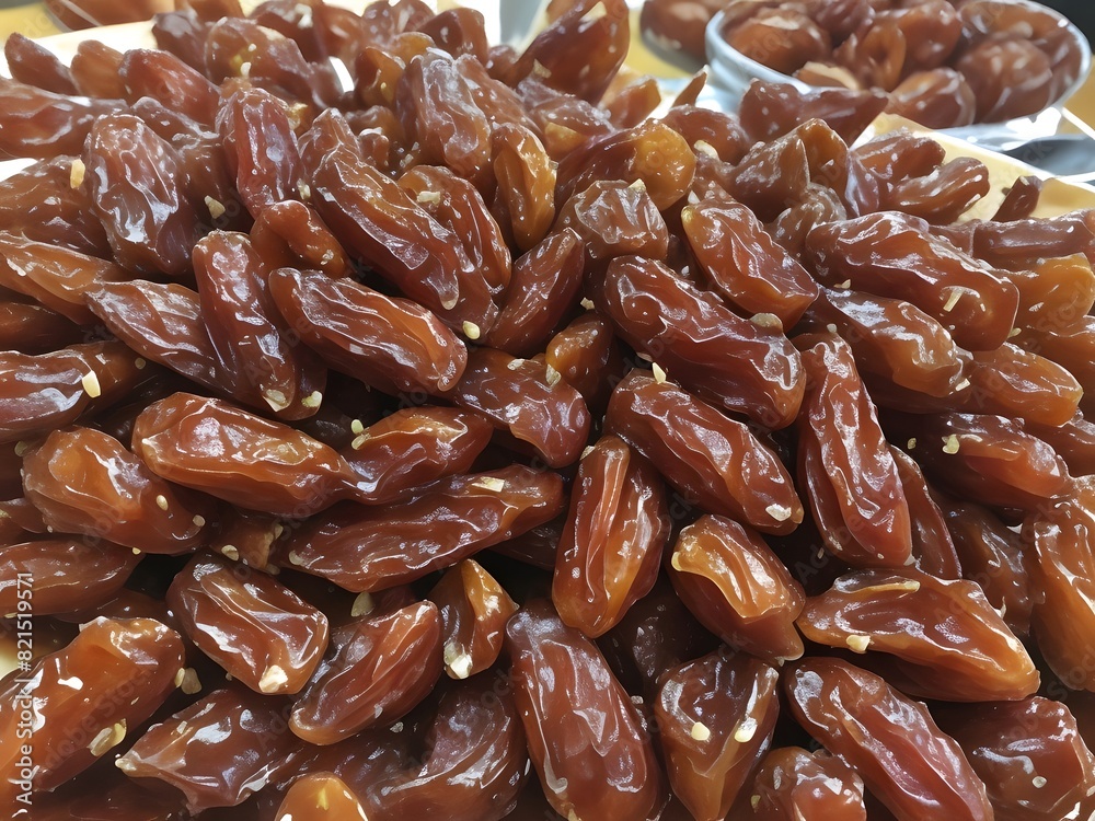 dates close up. date palm background. Date palm on a traditional craftsman market.Horizontal image. dates close up. date palm background. Date palm on a traditional craftsman market.Horizontal image.