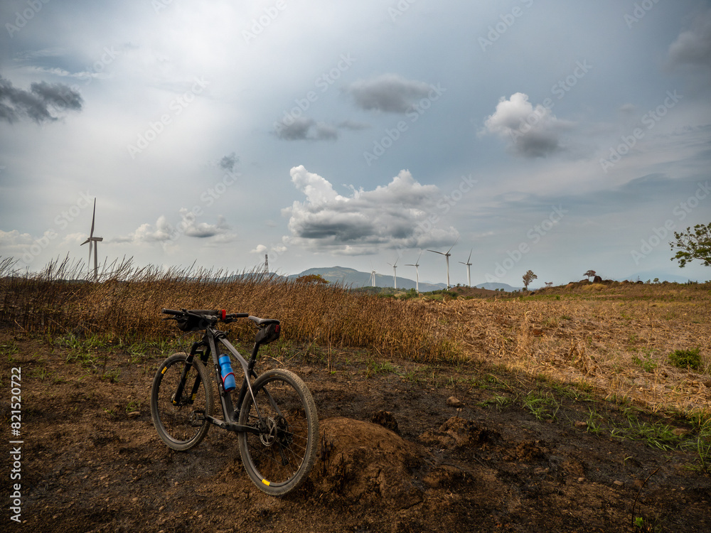 Fototapeta premium WiNDMILL FARM IN PILLALI RIZALBACK GROUND