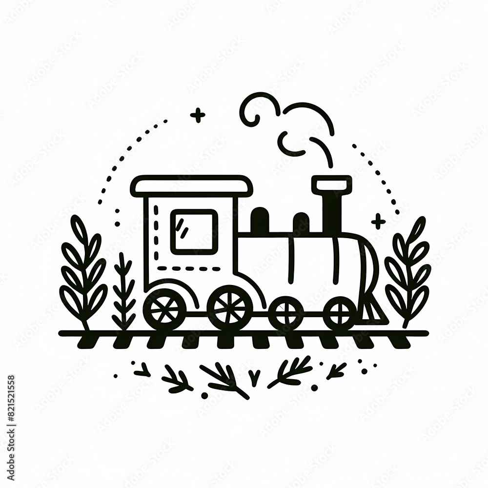 Naklejka premium Transport Fun: Exciting Means of Transport Coloring Pages