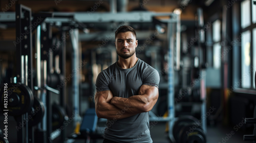portrait of a man in a gym