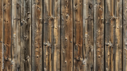 A wooden wall with many holes and a grainy texture
