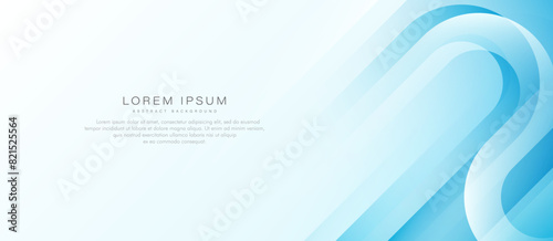 Abstract blue and white diagonal geometric shape background. Simple graphic element. Modern banner template design with space for your text. Suit for brochure, business, flyer, website, presentation