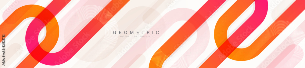 Abstract horizontal banner background. Colorful diagonal geometric shapes. Modern simple graphic design element. Suit for cover, header, presentation, brochure, business, website, flyer