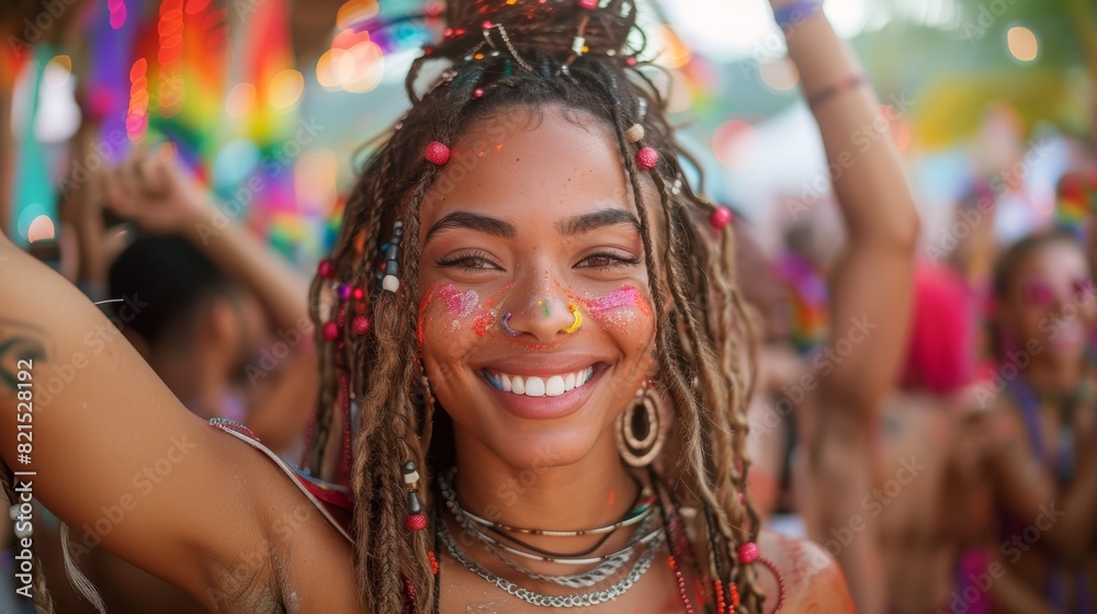LGBTQA+ , LGBT : A group of people dancing freely at a Pride after-party, with vibrant lights and decorations in the background. LGBTQA+ , LGBT : A group of people dancing freely at a Pride after-party, with vibrant lights and decorations in the background.