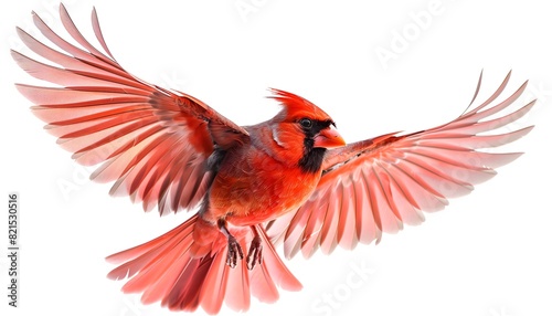 Red Cardinal Soaring