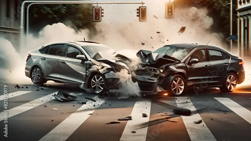 Intense Car Collision