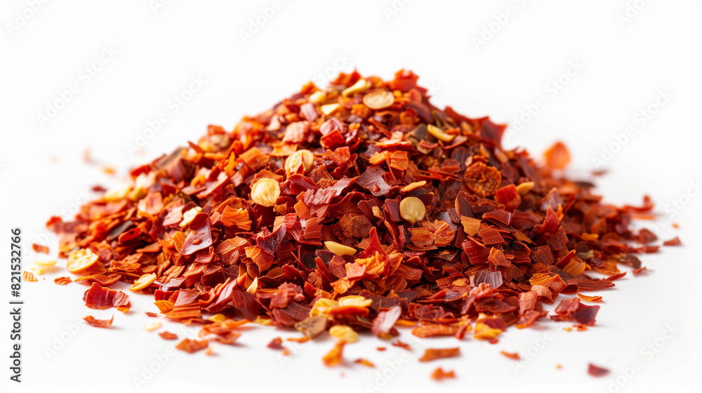 pile of chili spices isolated on white pile of chili spices isolated on white