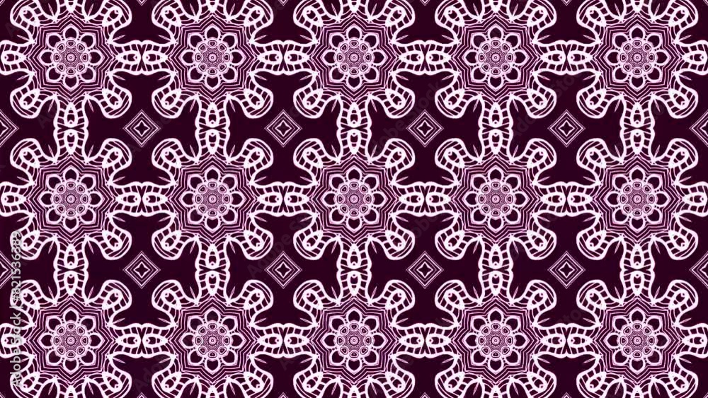 Abstract background symmetrical composition. Looped Animation