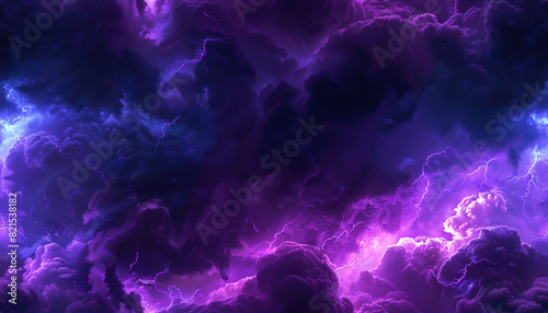 Abstract purple and blue swirling clouds background