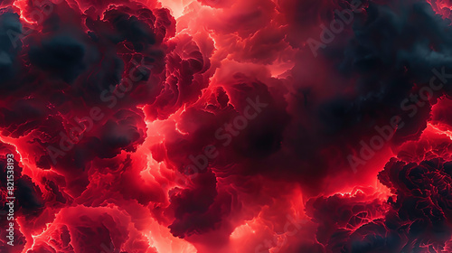 Abstract red and black smoke background.