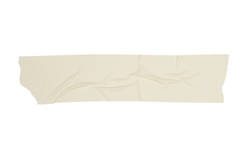 Torn masking paper tape isolated transparent