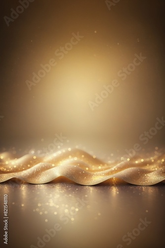 Opulent Gold Majesty: Light Glittering Background in Sublime Gold
