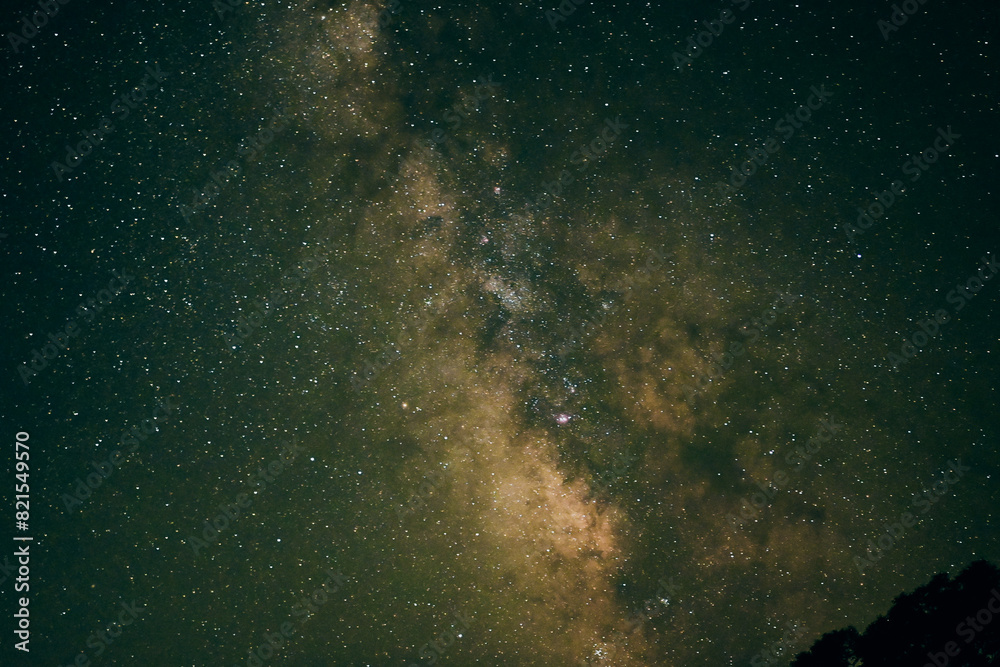 Obraz premium 天の川を見上げる