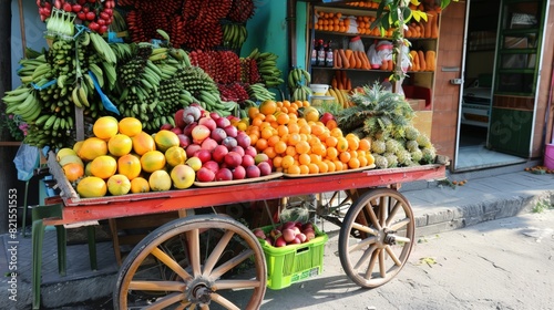 From the market to the home, the cart carries with it the fruits of our labor and the products of our consumption, serving as a tangible reminder of our interconnected world. © peerawat