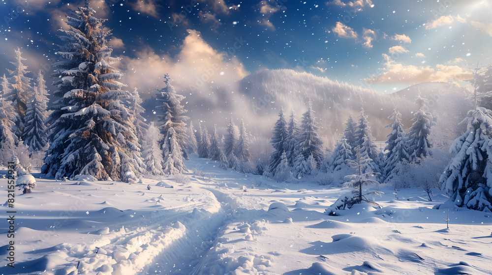 custom made wallpaper toronto digital a majestic snowy landscape