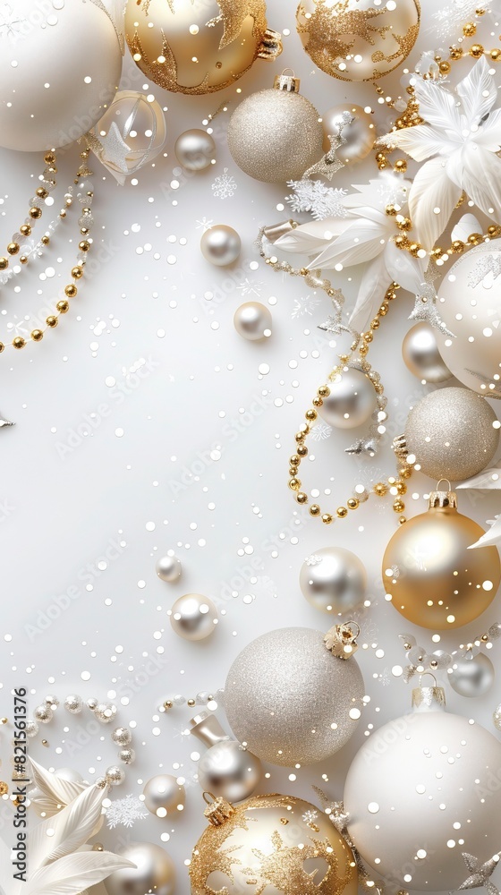 Christmas background with white Christmas background with white
