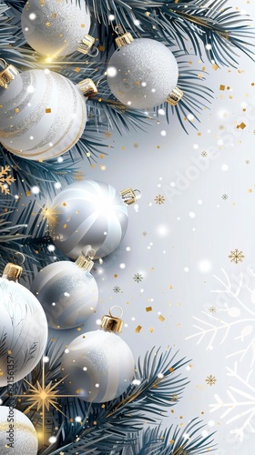 Wallpaper Mural Christmas background with white Torontodigital.ca