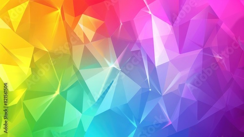 gradient colored triangle abstract background. Multicolor geometric triangle wallpaper,