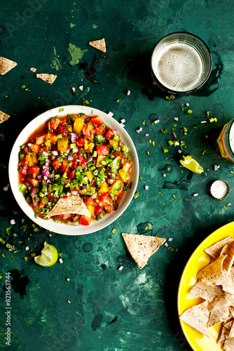Heirloom Tomato Pico de Gallo served with chips