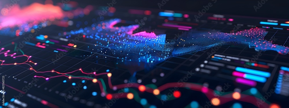 Obraz premium CuttingEdge Machine Learning Model Insights Dashboard A Serene and Contemplative D Rendering