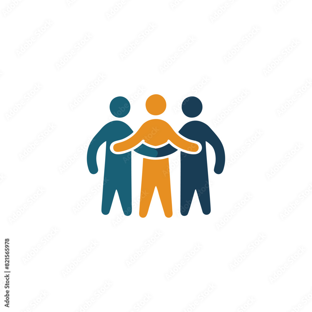 simple logo of three people standing simple logo of three people standing