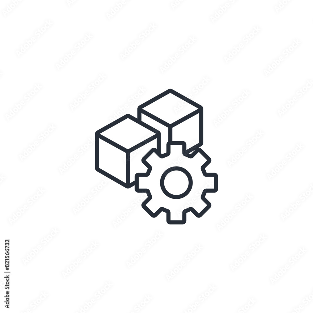 Process icon. vector.Editable stroke.linear style sign for use web design,logo.Symbol illustration. Process icon. vector.Editable stroke.linear style sign for use web design,logo.Symbol illustration.