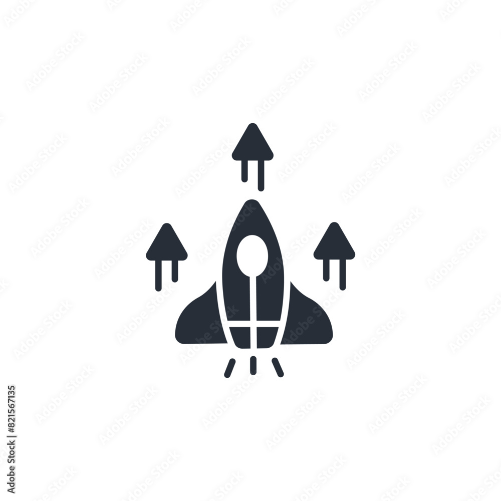 product launch icon. vector.Editable stroke.linear style sign for use web design,logo.Symbol illustration.
