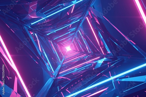 Blue and pink speed light abstract background