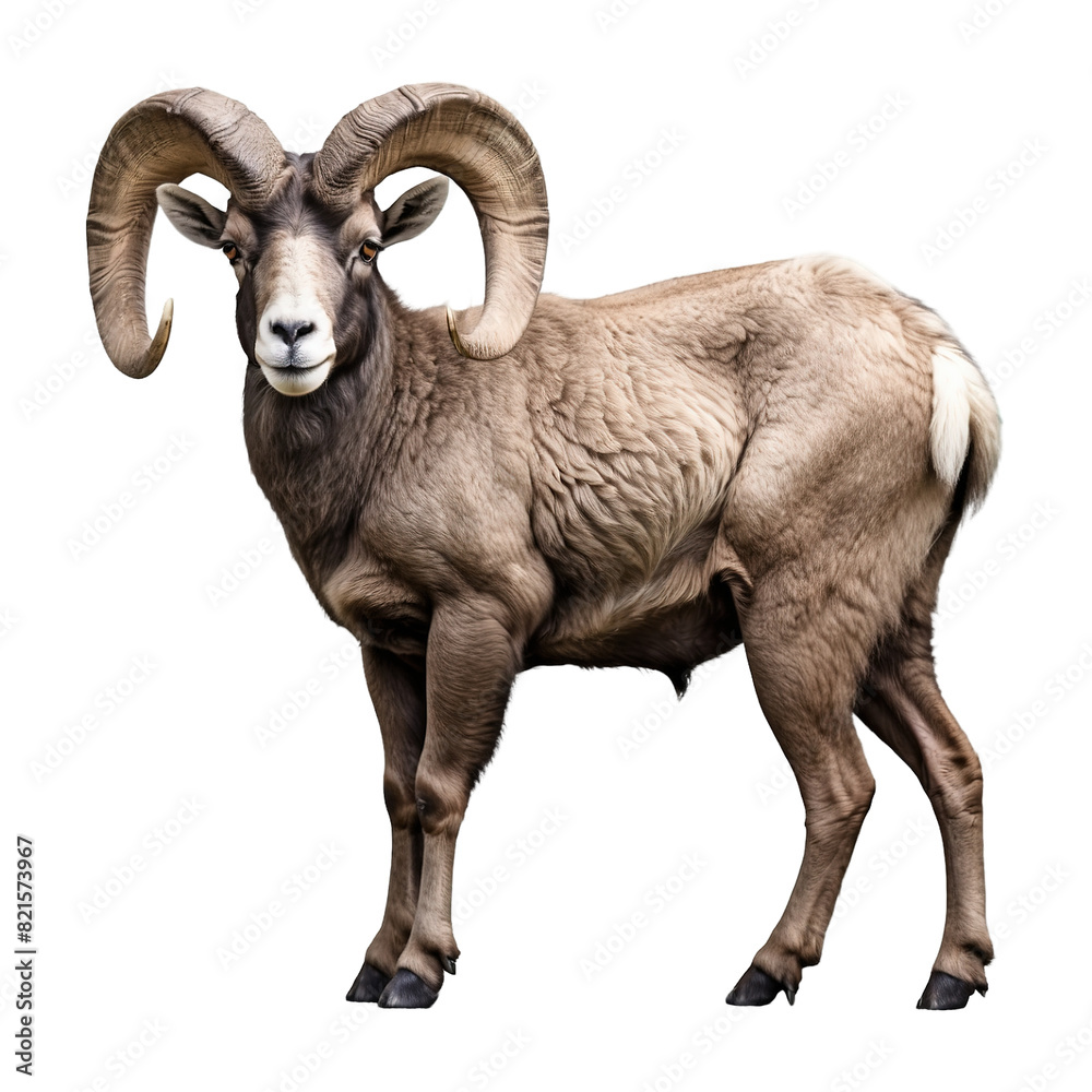 Bighorn sheep Isolated on transparent background PNG Generative AI Bighorn sheep Isolated on transparent background PNG Generative AI