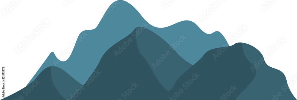 Mountain View Vector Element