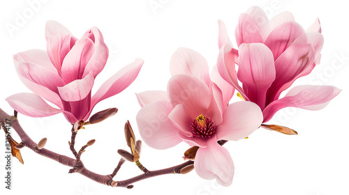 pink magnolia flowers © saira