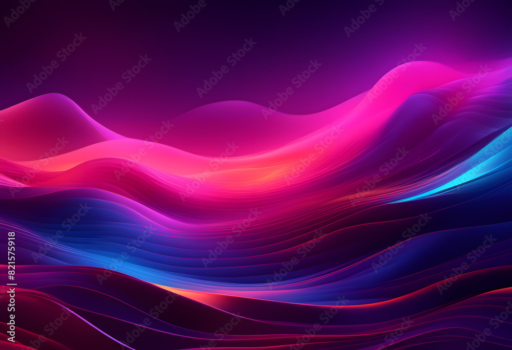 Abstract digital art with vibrant, flowing waves of pink, purple, and blue hues. The image has a dynamic and fluid appearance, resembling a futuristic landscape or a colorful aurora. Abstract digital art with vibrant, flowing waves of pink, purple, and blue hues. The image has a dynamic and fluid appearance, resembling a futuristic landscape or a colorful aurora.