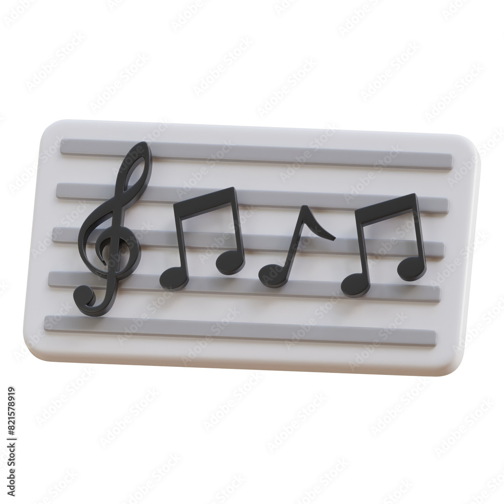 Music Note 3d icon Music Note 3d icon
