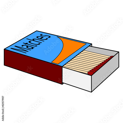 matches vector illustration